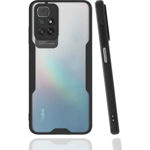 Case 4U Xiaomi Redmi 10 Kılıf Kamera Korumalı Ultra Ince Buzlu Mat Renkli Parfe Silikon Kapak Siyah