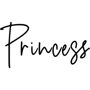 | Princess | Araba Laptop Duvar Folyo Sticker (Siyah)