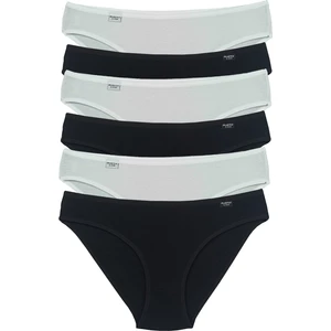 Karışık Renk Düşük Bel Likralı Pamuklu Slip 6 Adet