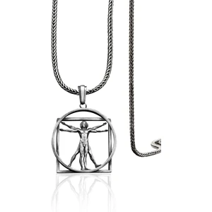 925 Ayar Gümüş  Vitruvius Kolye