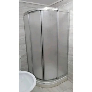 Özel Duş Özelduş 90*90 cm Kalın Seri Mika Oval Teknesiz
