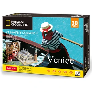 Cubic Fun Cubicfun National Geographic San Marco Meydanı 3D Puzzle 107 Parç