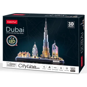 Cubic Fun Cubicfun Dubai 3D Puzzle 182 Parça LED Işıklı