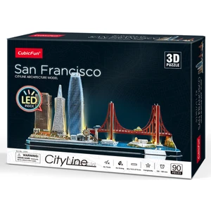 Cubic Fun Cubicfun San Francisco 3D Puzzle 90 Parça LED Işıklı
