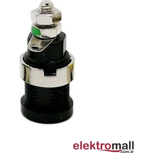 4mm Korumalı Siyah Born Jack - 10 Adet