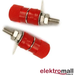 4mm Kırmızı Born Jack - 10 Adet