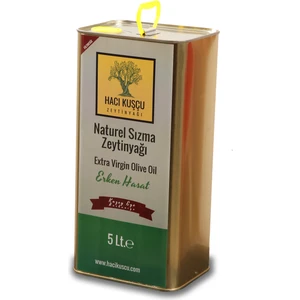 Hacı Kuşçu Naturel Sızma Zeytinyağı Erken Hasat 5  lt
