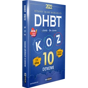 Ddy Yayınları  DHBT Koz Lisans Önlisans Tamamı Çözümlü 10 Deneme