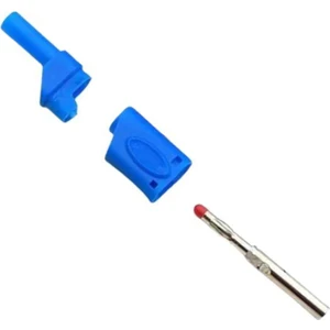 4mm Korumalı Mavi Banana Jack - 5 Adet