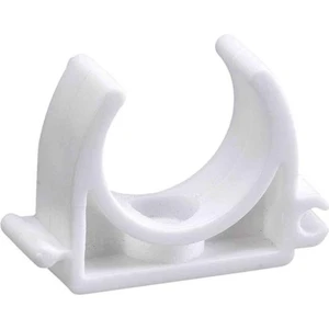 Tekli Boru Kelepçesi Beyaz 25 mm 10 Adet