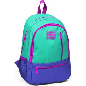 Coral High Sport Su Yeşili Lavanta Üç Bölmeli Sırt Çantası 23460