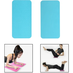 Yoga Diz Dirsek Destek Yastığı Kaymaz Mat 6 mm Mavi