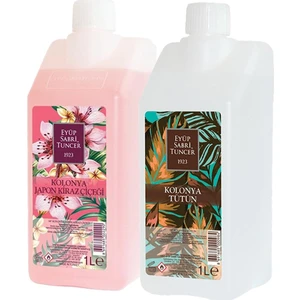 Eyüp Sabri Tuncer Tütün Kolonyası Yedek Şişe ve Japon Kiraz Çiçeği Yedek Şişe 1 lt