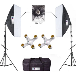 4 Duylu Ürün ve Vlog Çekimleri Için Softbox 50 x 70 cm