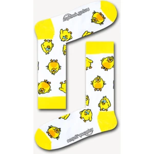 Civciv Desenli Renkli Kadın Çorap