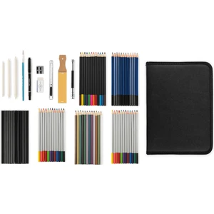 Çantalı 70 Parça Eskiz ve Renklendirme Seti