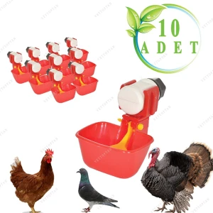 A.C.E.K Plastik Tavuk Hindi Civciv Depo Kullanımı Için Dilli Çanak Suluk 10 Adet Güvercin Keklik Hindi Ördek Sülün