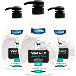 Deep Fresh Keçi Sütü Duş Jeli 3 x 1 Lt