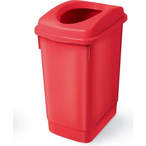 Melkan Home Kırmızı Banyo Çöp Kovası 27 lt. Atık Kutusu Cafe Otel Çöp Kovası Geri Dönüşüm Kutusu 27 lt.
