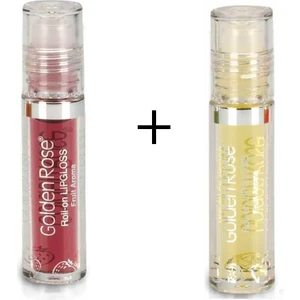 Golden Rose Meyveli Dudak Parlatıcısı Roll On Lipgloss Çilek + Limon 2 Adet 71717171214