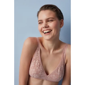 Gül Kurusu Blossom Lace Sütyen