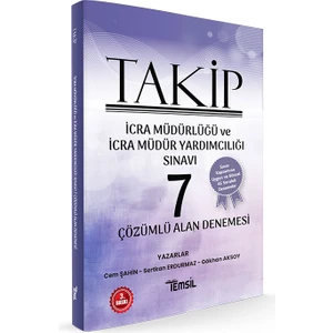 Takip İcra Müdürlüğü Ve İcra Müdür Yardımcılığı Sınavı Çözümlü 7 Alan Denemesi - Sertkan Erdurmaz