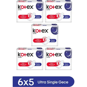 Ultra Gece Hijyenik Ped 6'lı x 5