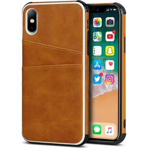 Iphone x / Xs Deri + Pc Iki Kart Yuvası  (Yurt Dışından)