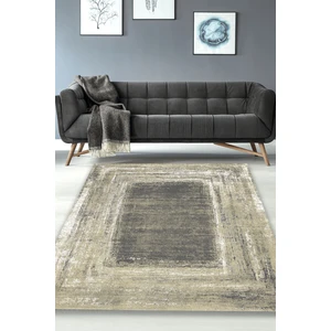 Kahverengi-Gri Eskitme Desenli Halı  - ES1234