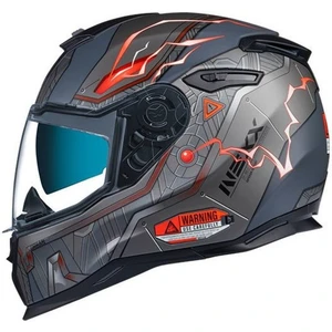 SX.100 Gıgabot Mat Gri-Kırmızı Kask
