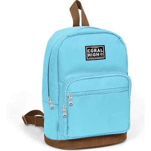 Coral High Mini Sırt Çantası 30 cm Bebek Mavisi Suni Deri 24214