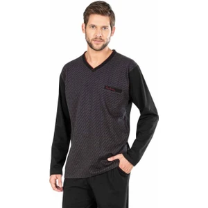 Pierre Cardin 5474 Uzun Kollu Jakarlı Erkek Pijama Takımı