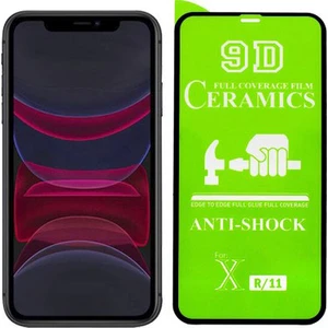 iPhone 11 ve Xr Ekran Koruyucu Seramik Nano iphone 11 ve Xr Kılıf Siyah Ceramic Nano