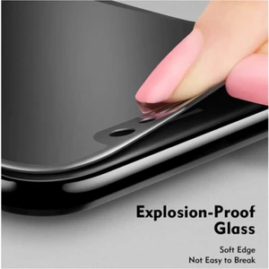 iPhone 7 Plus - 8 Plus Kavisli Esnek Nano Zengin Çarşım Ekran Koruyucu Siyah