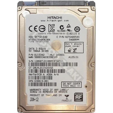 Hitachi 5K750 640GB Travelstar Sata3 Notebook