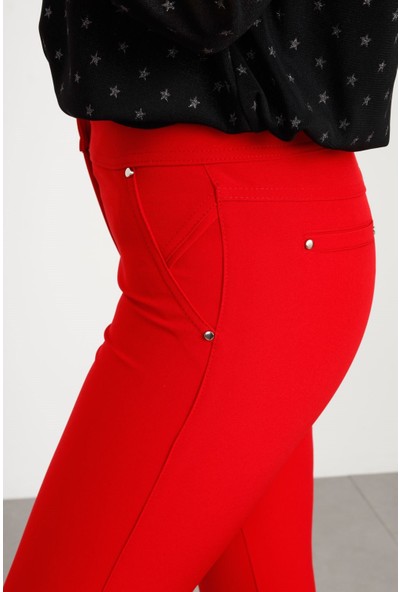 Moda İlgi Modailgi Kadın Cep Detaylı Dar Paça Pantolon 4015