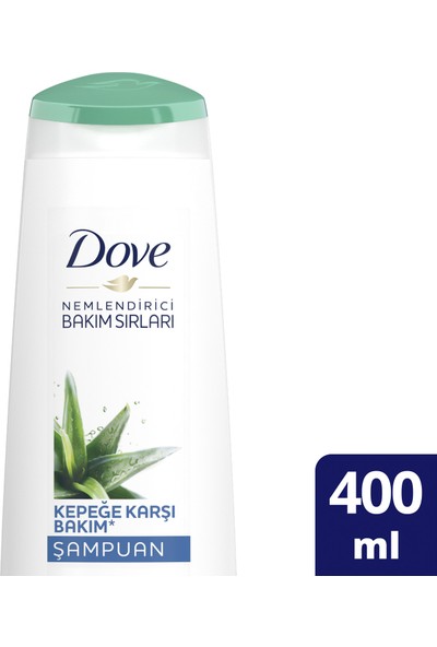 Dove Nemlendirici Bakım Sırları Saç Bakım Şampuanı Kepeğe Karşı Bakım Aloe Vera ve Elma Sirkesi 400 ml