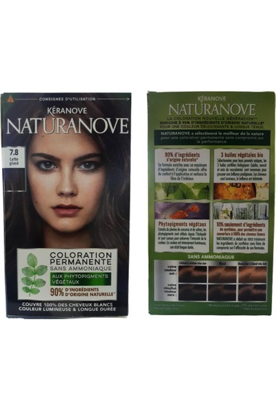 Keranove Naturanove Color Permanente Saç Boyası 7.8 Latte Glace