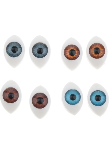 8 Pairs Plastik Oval Düz Gözler(Yurt Dışından) modelleri