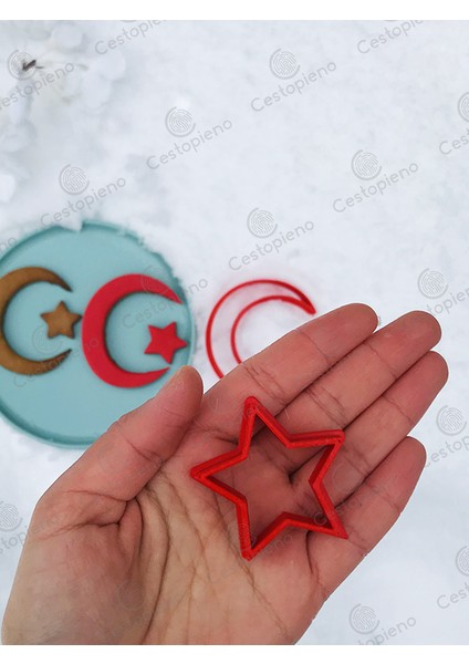 Ay Yıldız Kurabiye Kalıbı modelleri