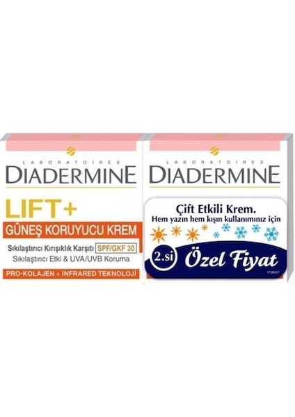 Lift+Sun Protect Bakım Kremi 2'li 50 ml + 50 ml