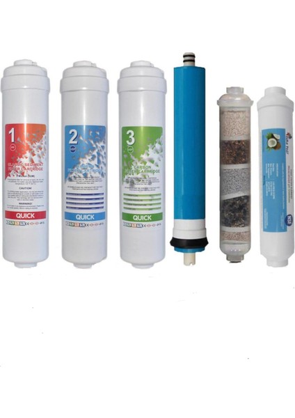 6 Lı Kapalı Kasa Inline Flitre Seti
