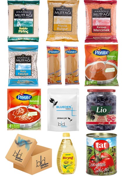 Ramazan Paketi Kumanya Ezrak Gıda Yardım Kolisi 12 Parça 148 Nolu Paket
