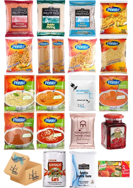 Ramazan Paketi Kumanya Ezrak Gıda Yardım Kolisi 20 Parça 155 Nolu Paket