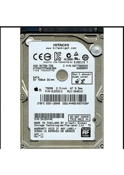 HGST5K750 750GB Sata3 Harddisk