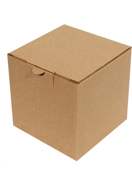 Kraft Kilitli Kargo Kutusu / Ebat: 10,5x10,5x10,5 cm (100 adet)