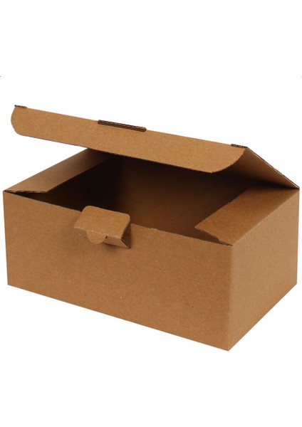 Kraft Kilitli Kargo Kutusu / Ebat: 20x12x8 cm (100 adet)