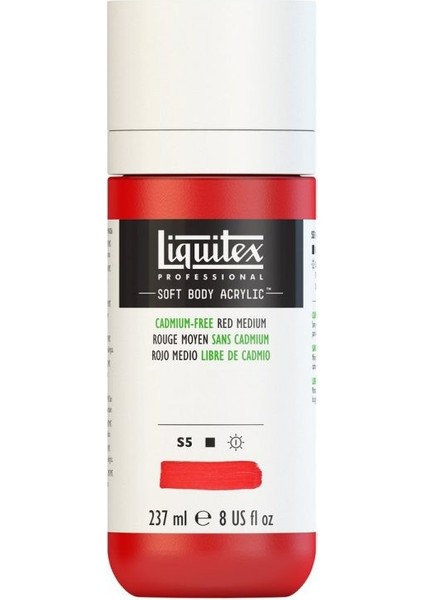 : Professional Soft Body : Akrilik Boya : 237 ml : Cadmium-Free Red Medium 894 S5