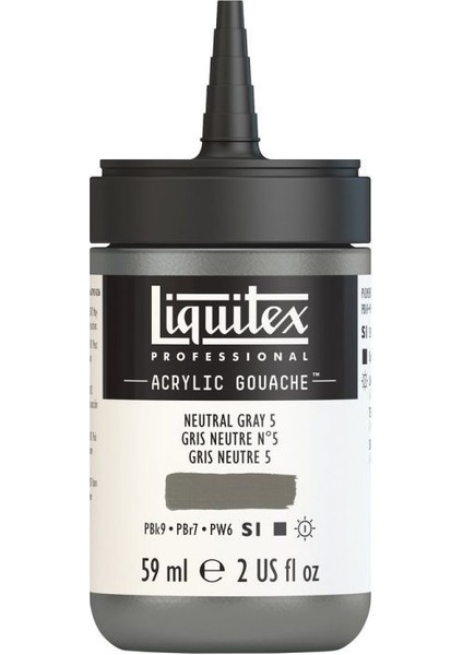 : Professional Akrilik Guaj Boya : 59 ml : Neutral Grey 5 599 S1 fiyatları