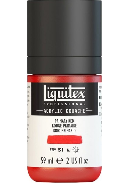 : Professional Akrilik Guaj Boya : 59 ml : Primary Red 415 S1